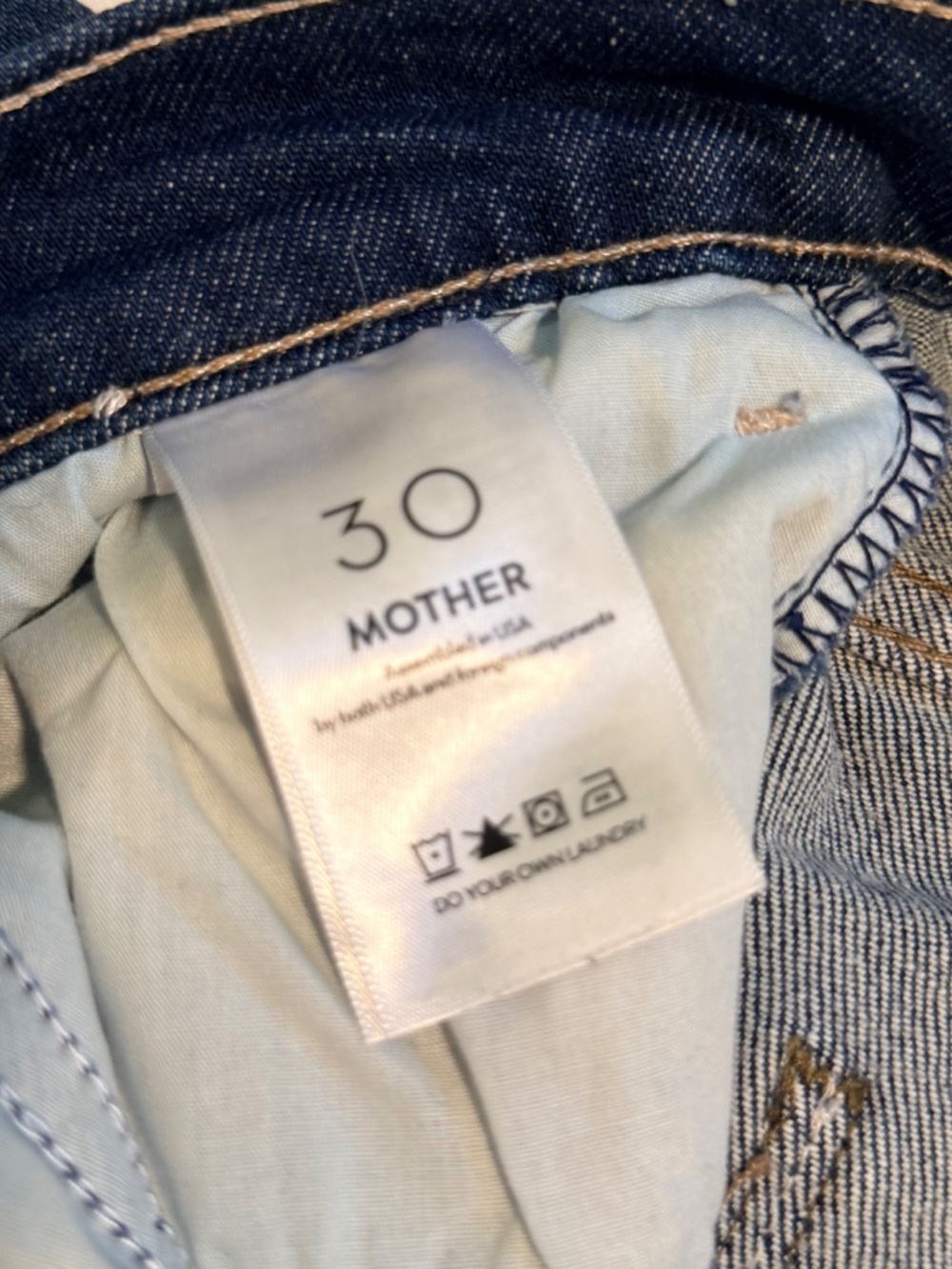 MOTHER Denim - The Hustler Flood Fray jean in Kick and Riff wash - Size 30 - Picture 4 of 9
